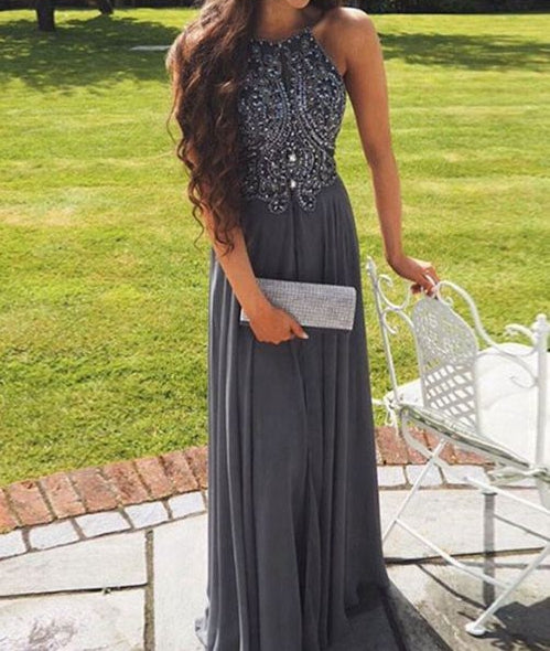 Silver Grey Prom Dress, Prom Dresses ...